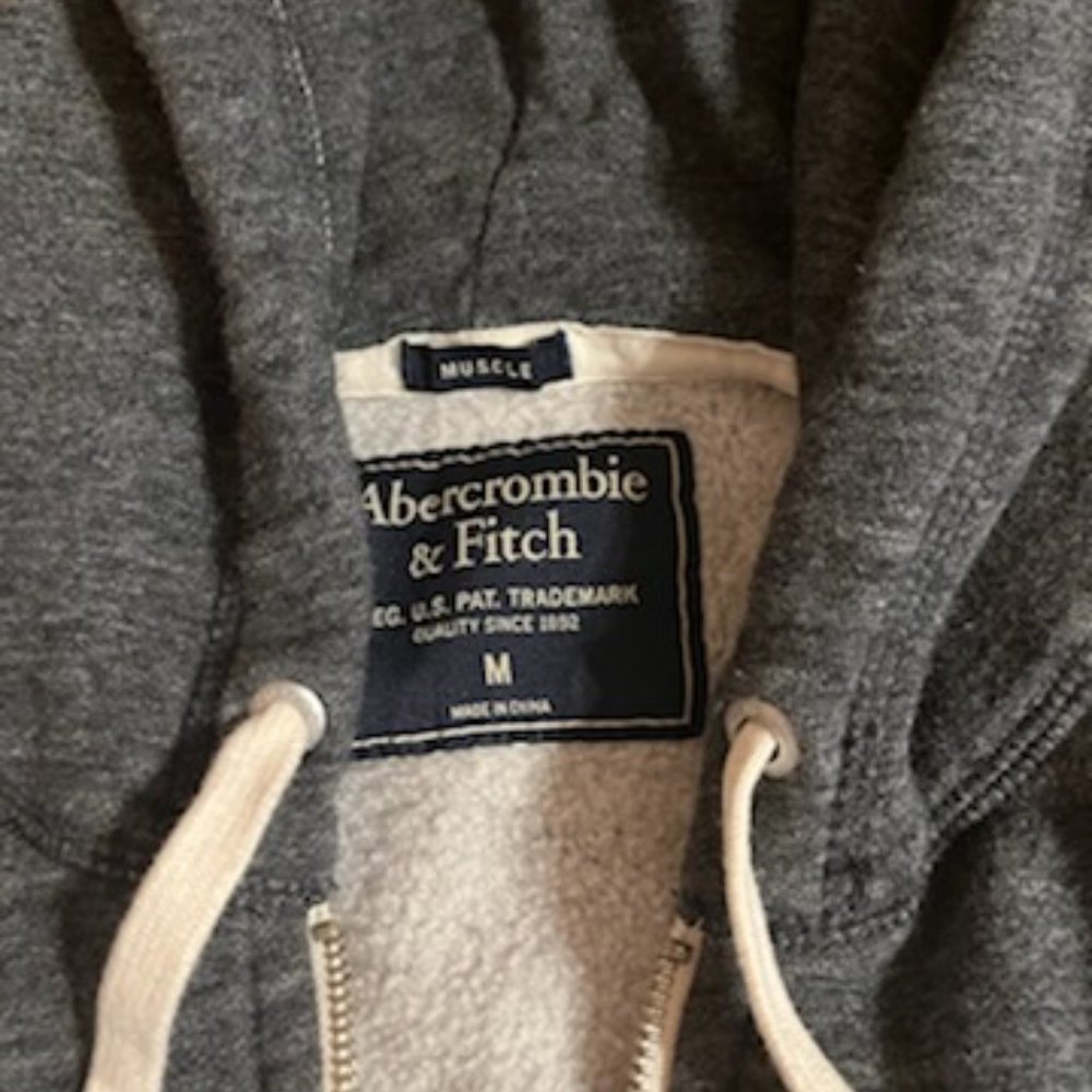 Abercrombie Men's Muscle fit Full Zip Hoodie -M - Picture 4 of 16
